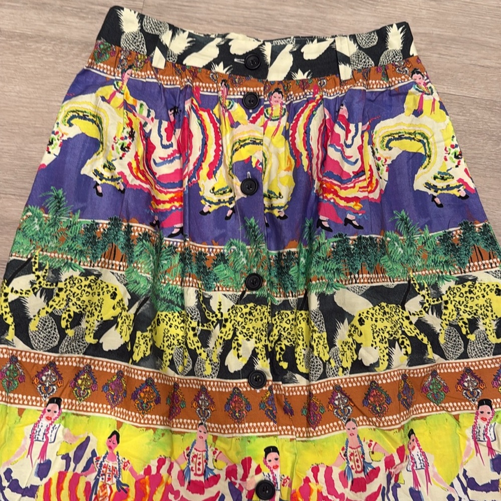 & Other Stories Summer Fiesta Midi Skirt - Picture 2 of 4